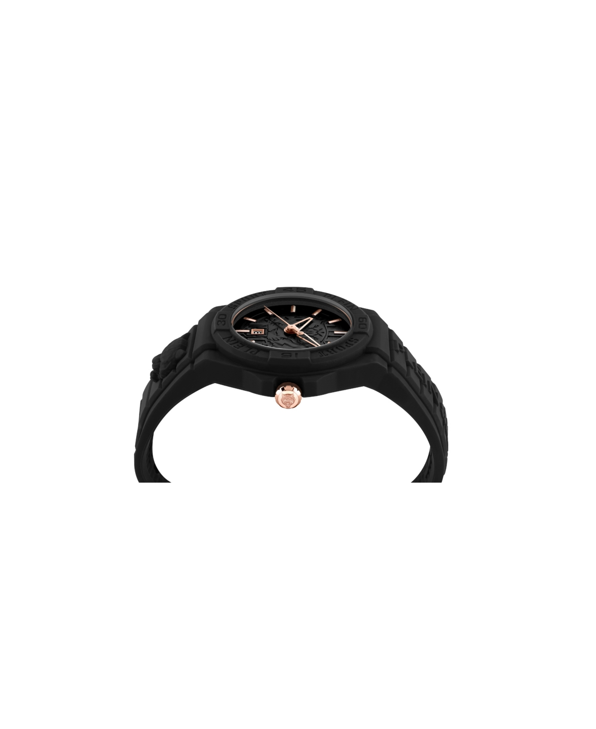 Plein Sport New Fearless Silicone Watch In Black