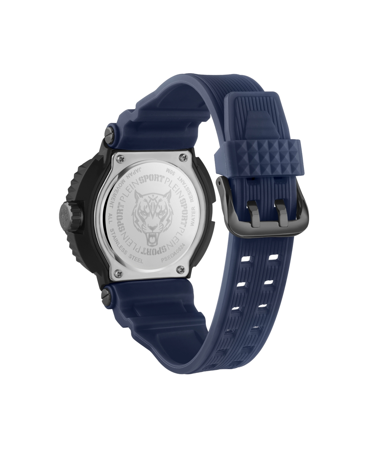 Plein Sport Men's Tiger Power 3 Hand Date QuartzSilicone Strap 45mm - Blue