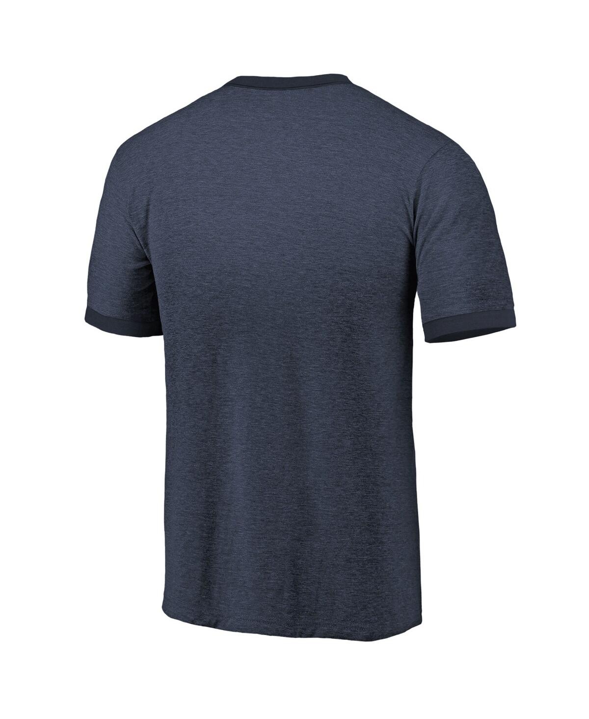 Majestic Men'sFlorida Panthers 2024 Stanley Cup Champions Tri-Blend Ringer T-Shirt - Navy
