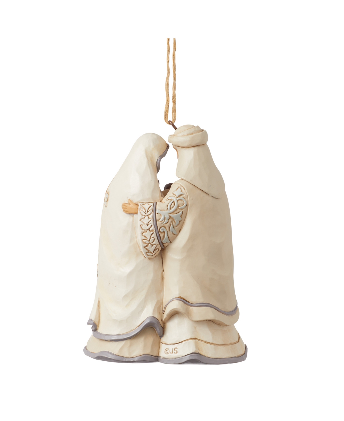 Jim Shore Holiday Woodland Holy Family Ornament In Multi