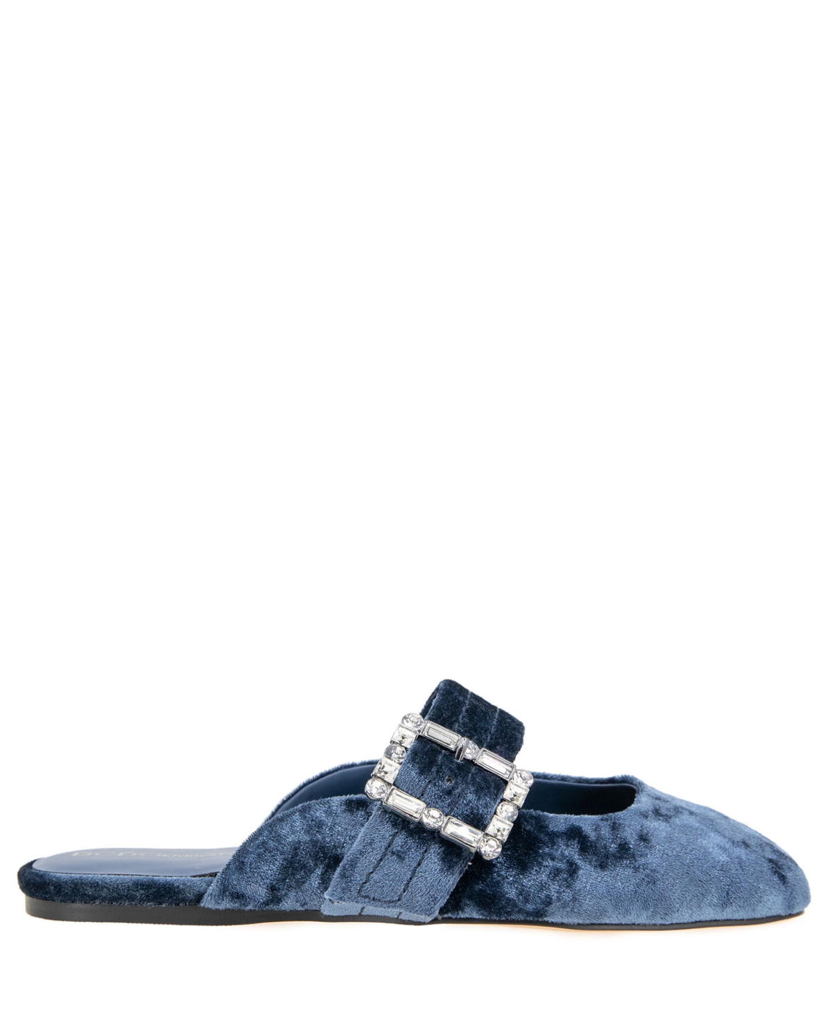 BCBGeneration Women's Hope Square Toe Buckle Slide Flat Mules