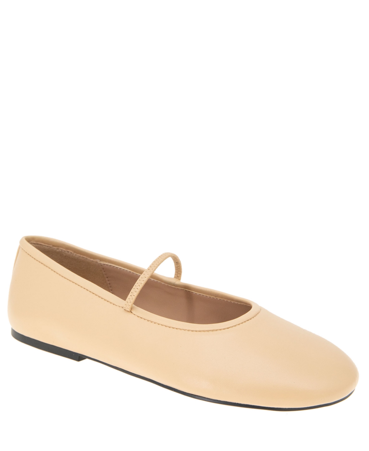 Women's Marzi Round Toe Casual Flat - Blanc Smooth