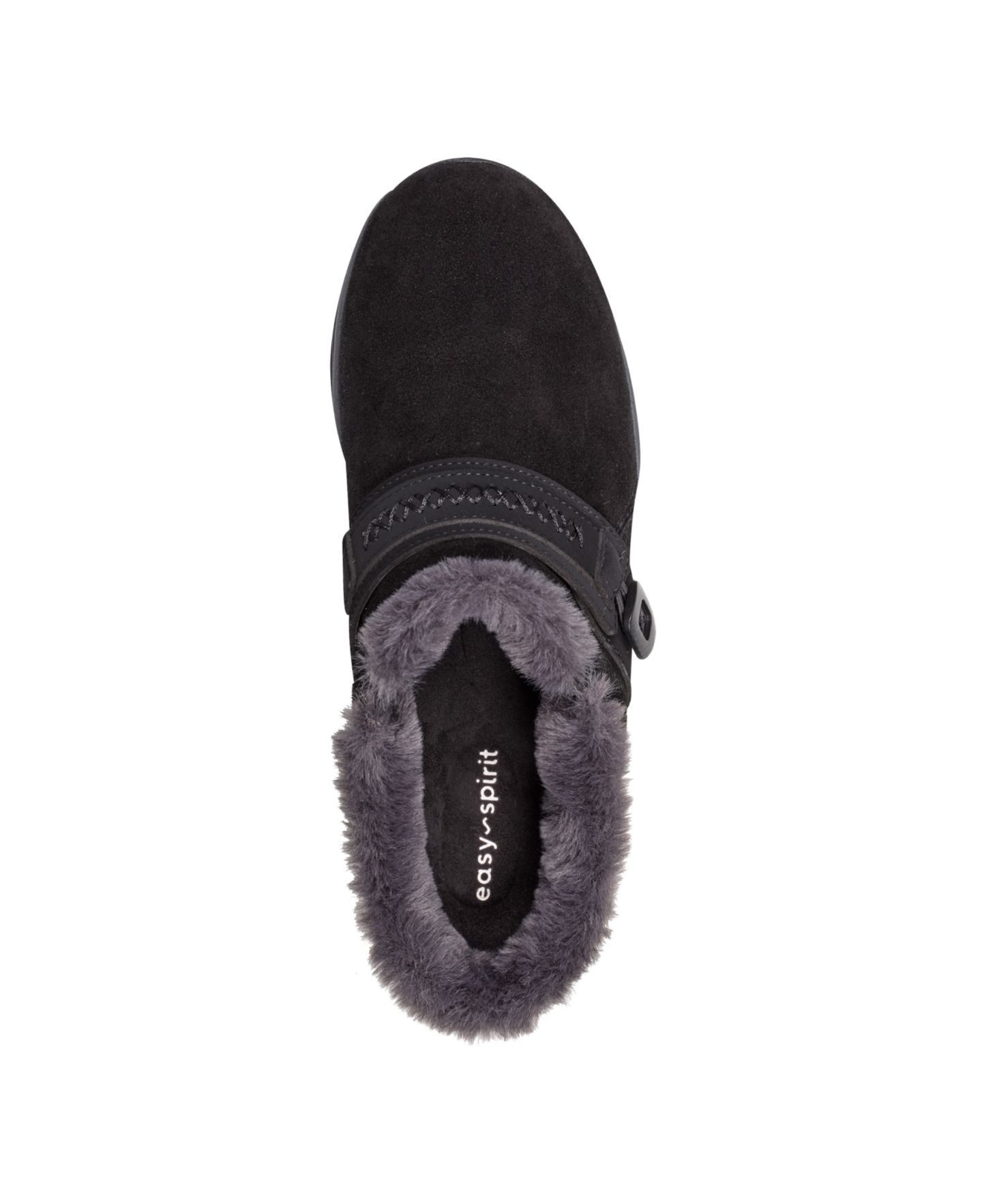 Женские сабо Easy Spirit Elinn Cozy Slip-On Mules, цвет: Чёрный замшевый — фото 6