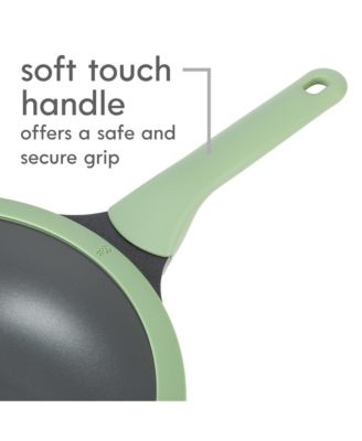 Theodore 13 Inch Cast Aluminum Saute Pan W/ Lid Nonstick Interior and Induction Base