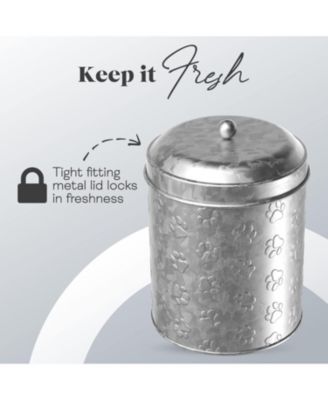 Puppy Paws Metal Food Canister, Medium, 104 oz.