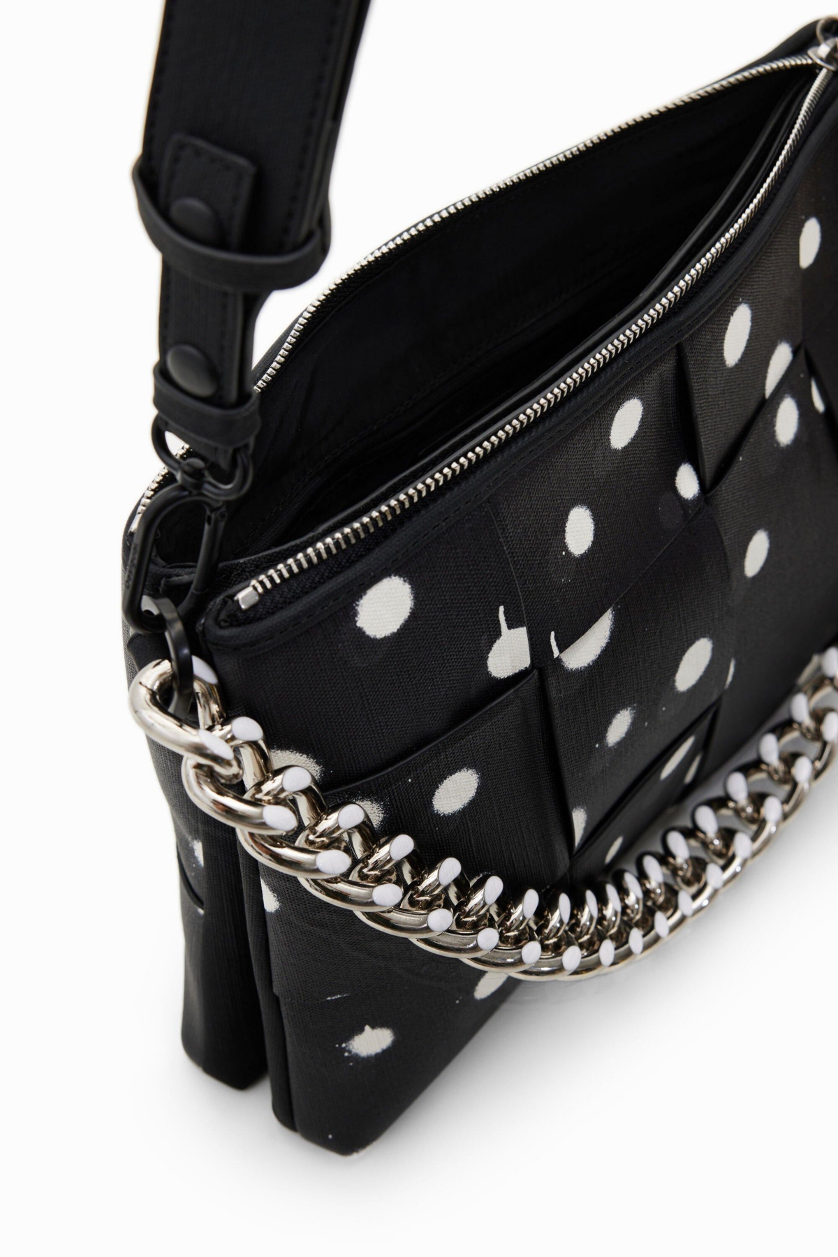 Desigual Women's woven droplets crossbody bag