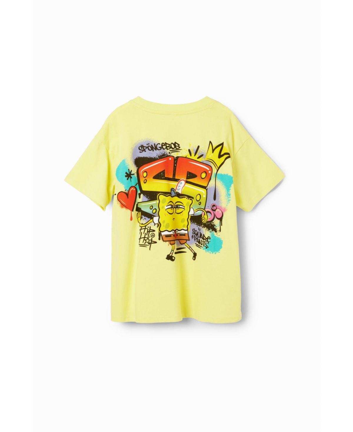 Desigual Boys Boys's SpongeBob graffiti T-shirt