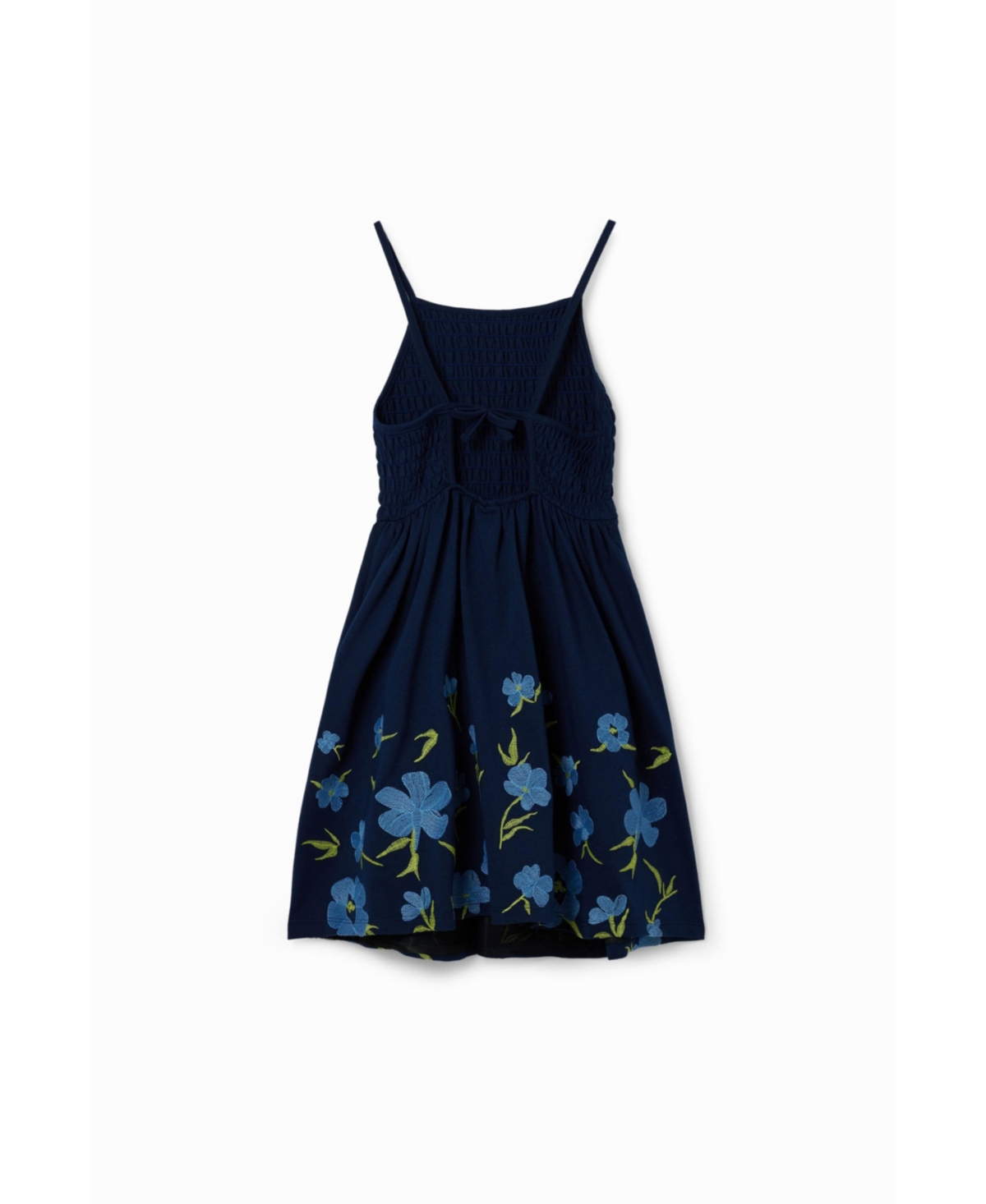 Desigual Girls Girls's Strappy floral embroidery dress