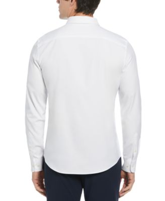 Men's Slim-Fit Stretch Solid Button-Down Twill Shirt