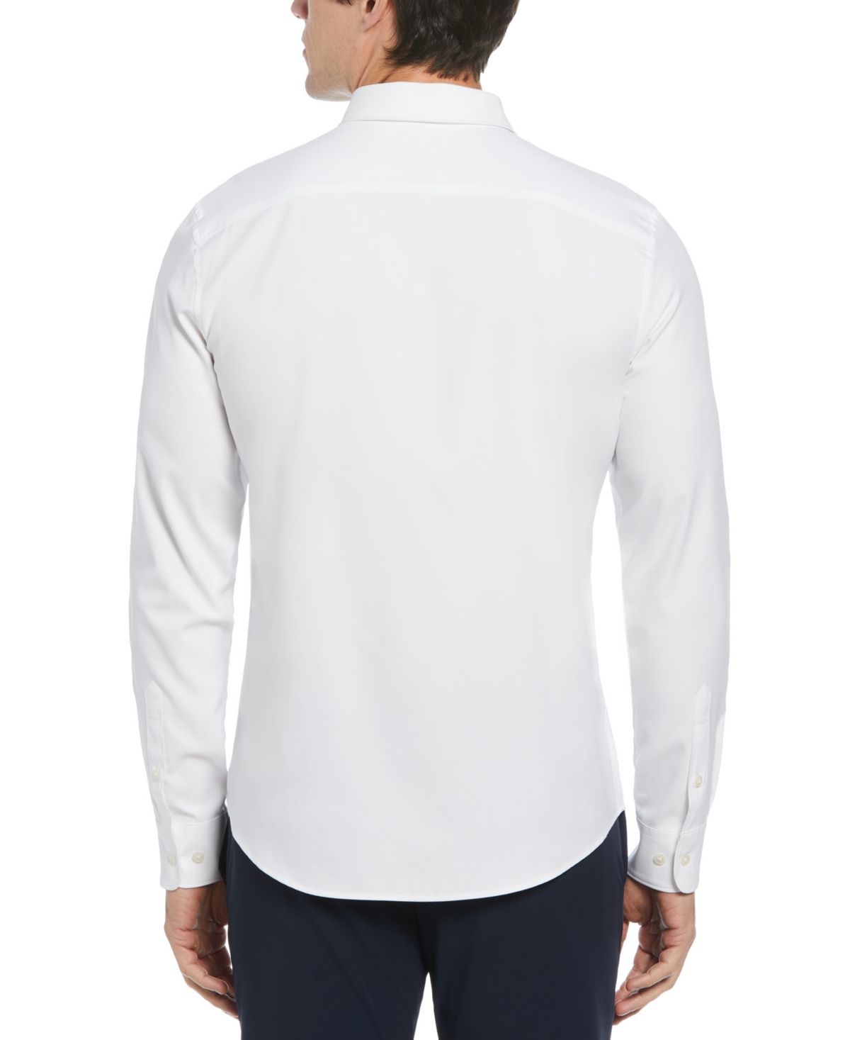 PERRY ELLIS MEN'S SLIM-FIT STRETCH SOLID BUTTON-DOWN TWILL SHIRT 
