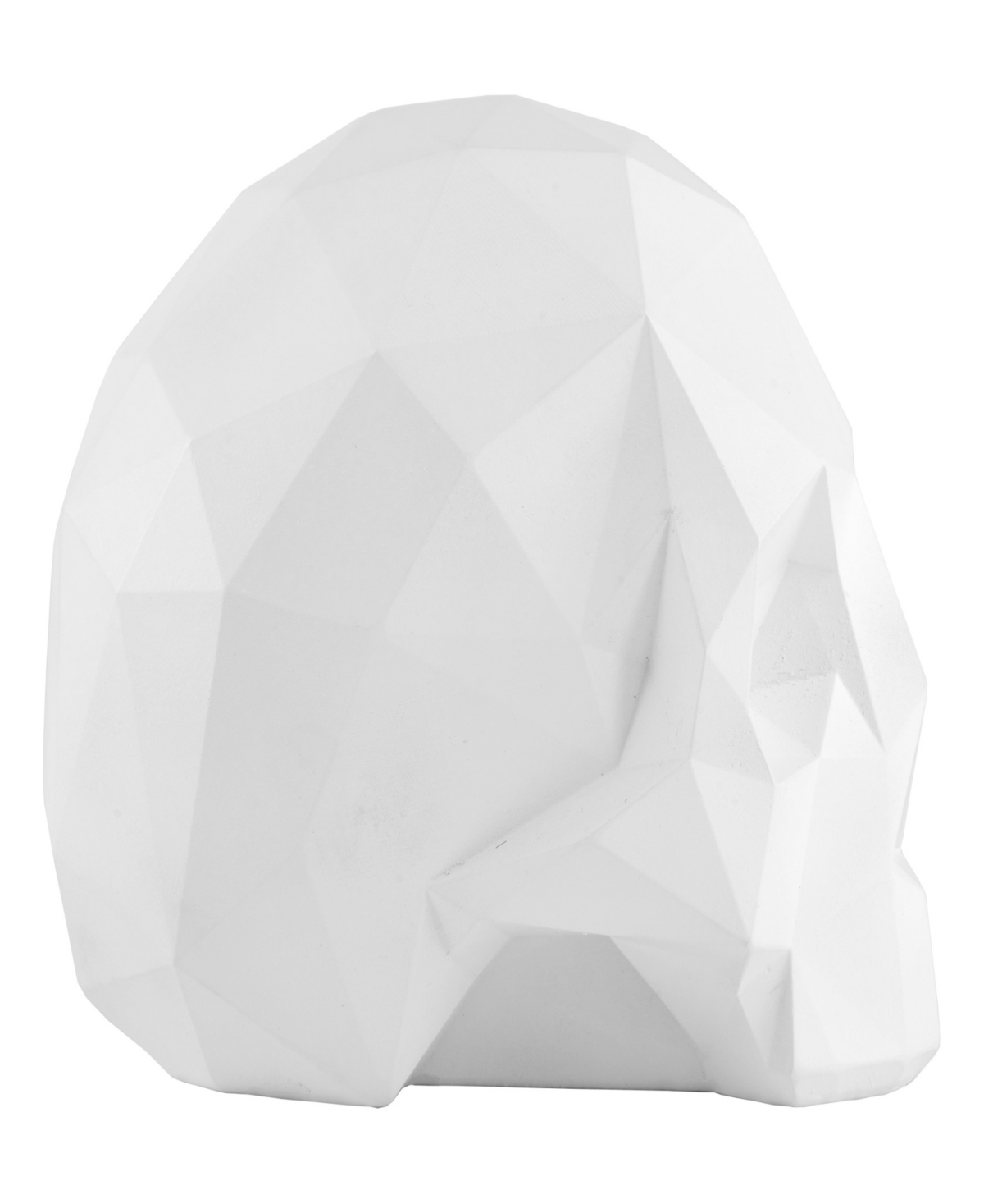 National Tree Company White Origami Skull Decoration, 6 Inches In White
