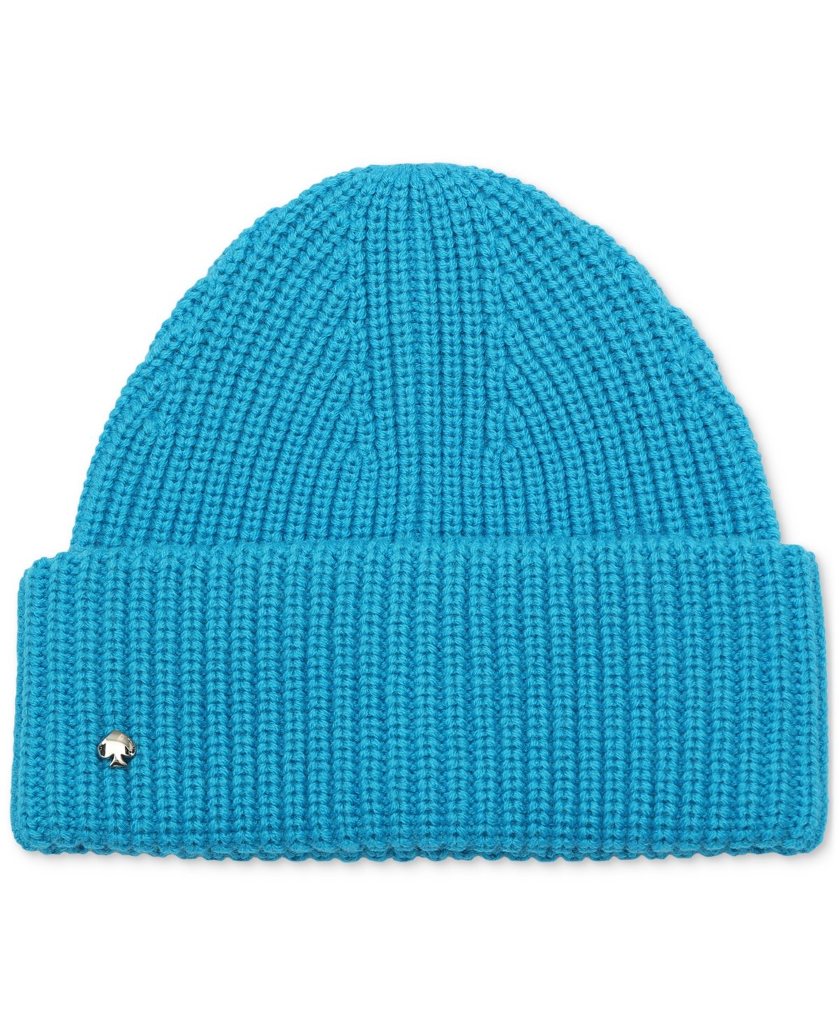 Kate Spade New York Spade Cuff Beanie In Bright Cerulean