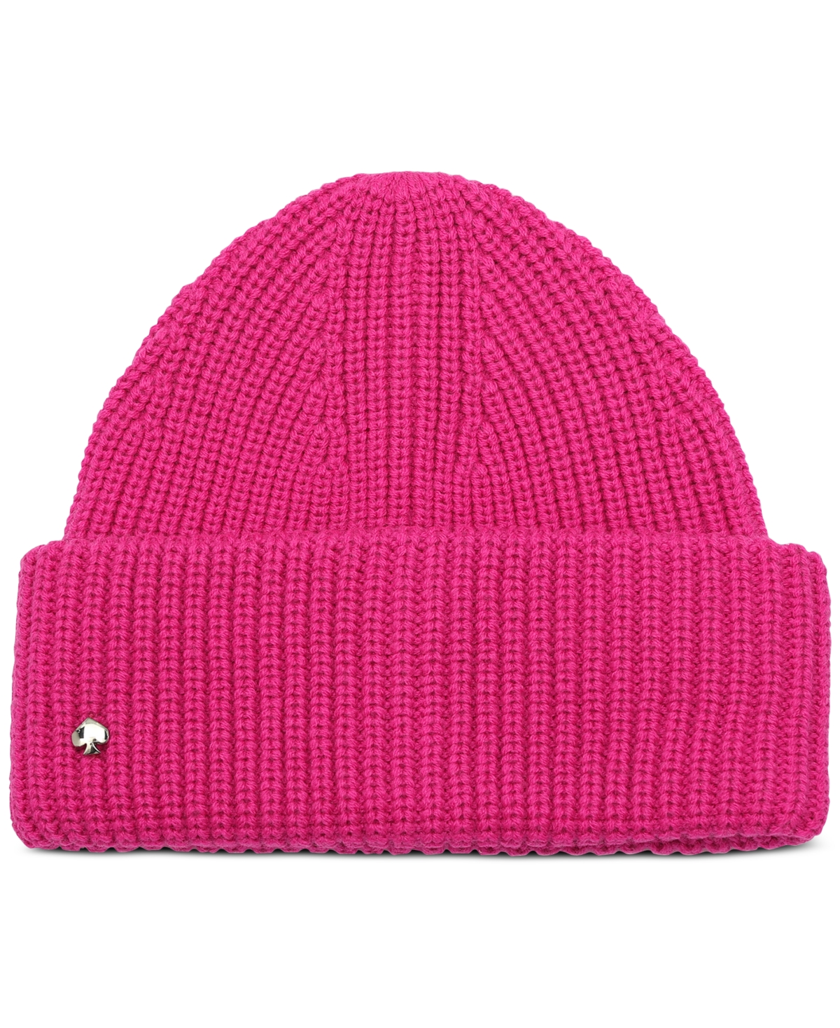 Kate Spade New York Spade Cuff Beanie In Marker Pink