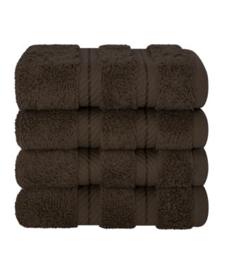 Edison Luxury 100% Turkish Cotton 4-Piece Washcloth Set