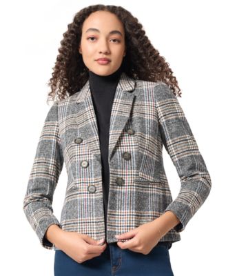 Jones New York - Women's Brushed-Classic Plaid Balzer