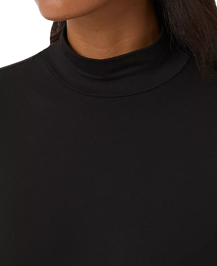 Women's Long-Sleeve Mock-Neck Top - thumbnail 4