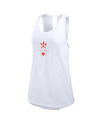 Women's White Houston Astros Team Crossback Tank Top