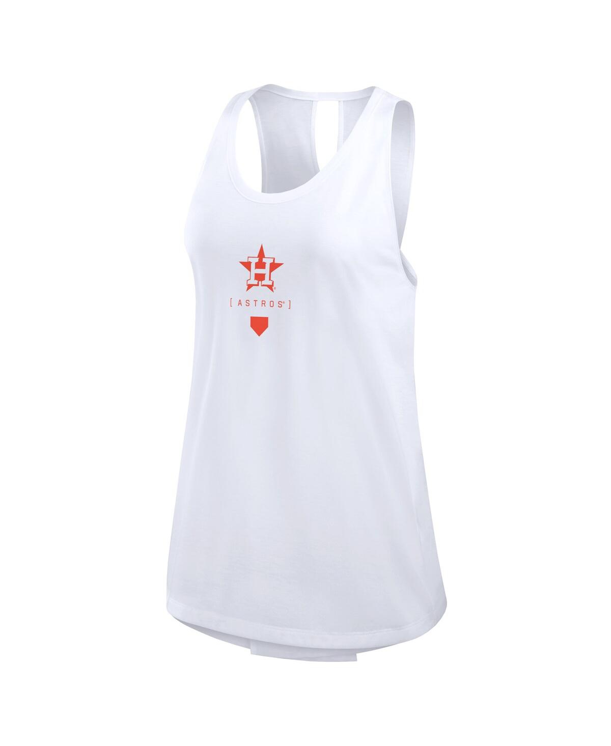 Nike White Houston Astros Crisscross Performance Tank Top In White