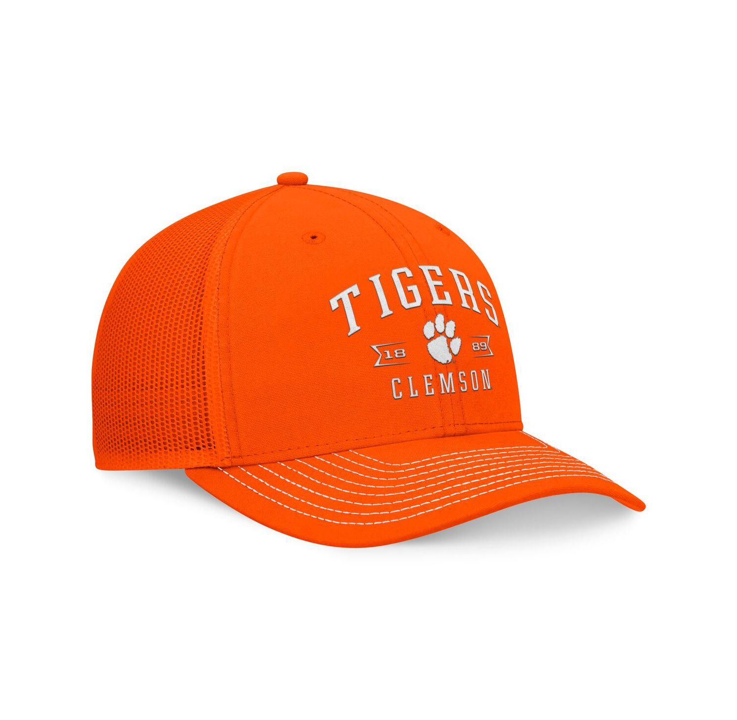 Men's Orange Clemson Tigers Carson Trucker Adjustable Hat