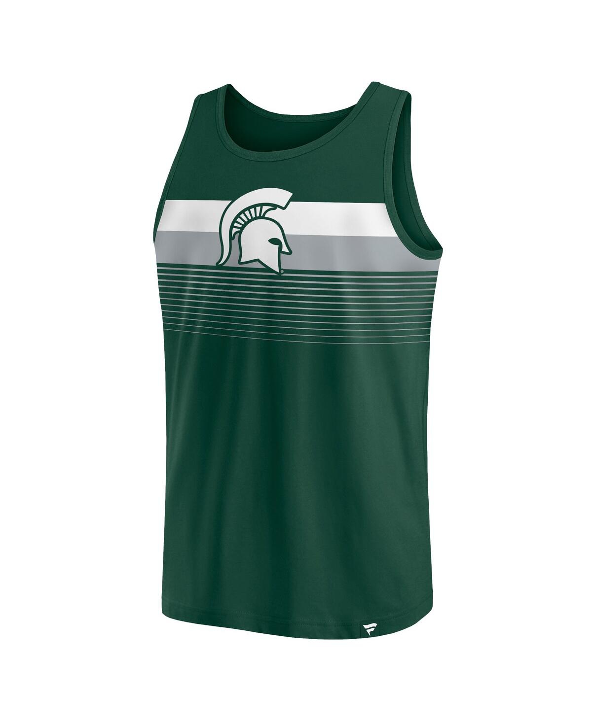 Fanatics Men's Green Michigan State Spartans Wild Game Tank Top In Green