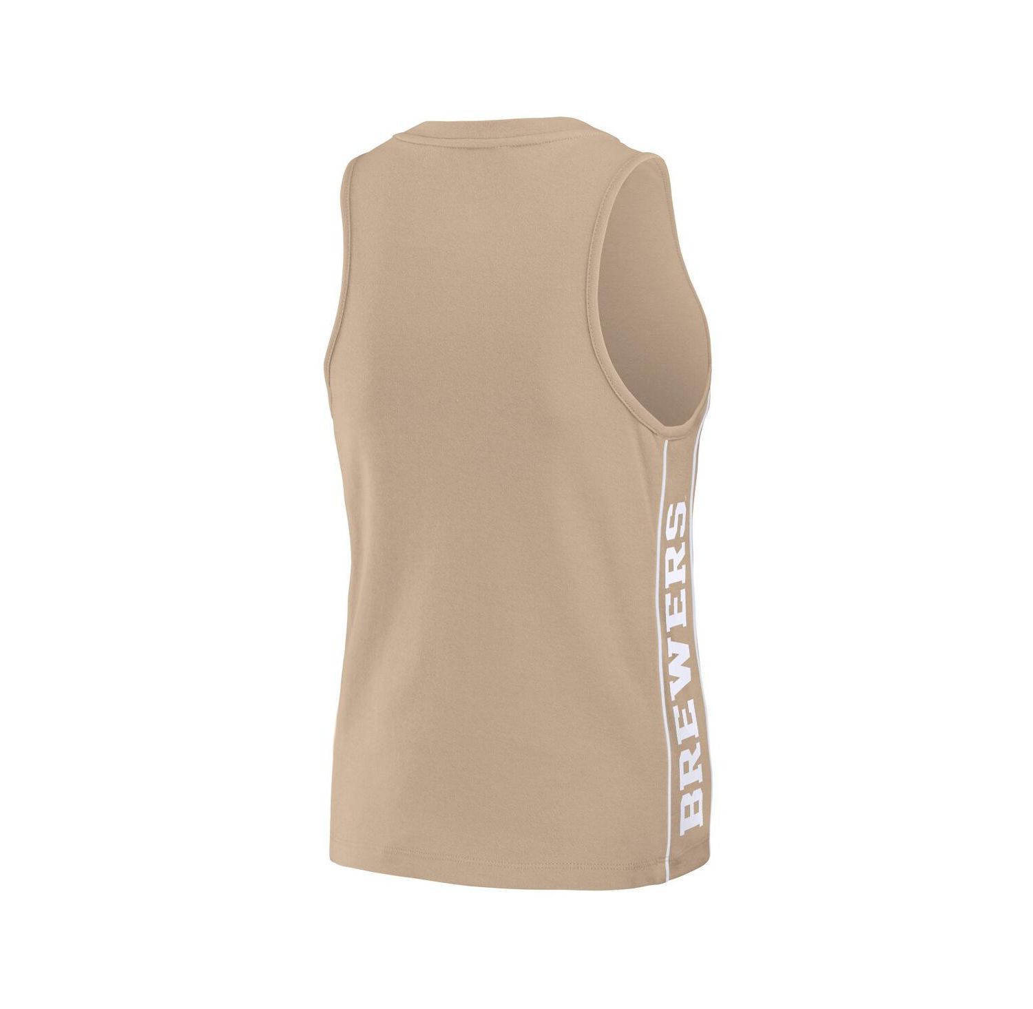 Women's Tan Milwaukee Brewers Tonal Tank Top