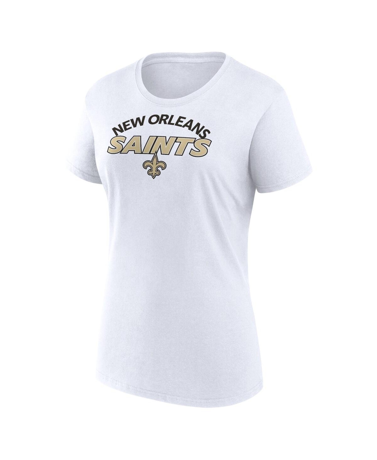 Fanatics Women's New Orleans Saints Risk T-shirt Combo Pack In White,black