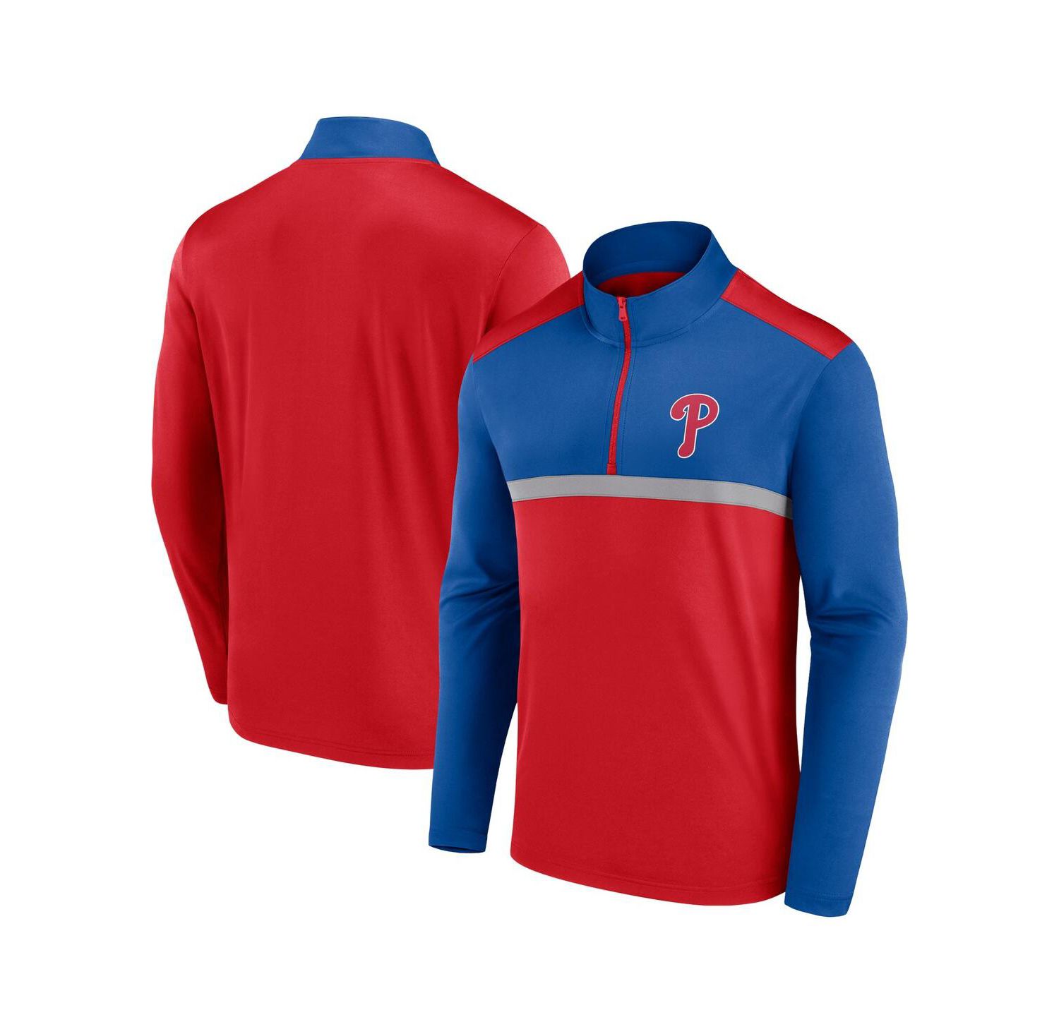 Men's Red Philadelphia Phillies Unstoppable Quarter-Zip Top
