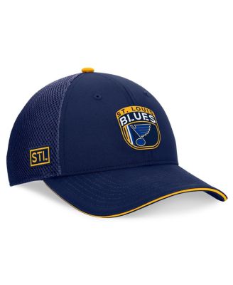 Men's Navy St. Louis Blues 2024 NHL Draft on Stage Trucker Adjustable Hat