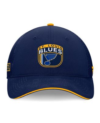 Men's Navy St. Louis Blues 2024 NHL Draft on Stage Trucker Adjustable Hat