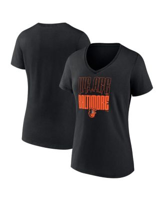 Fanatics Women s Black Baltimore Orioles Local V Neck T Shirt Macy s