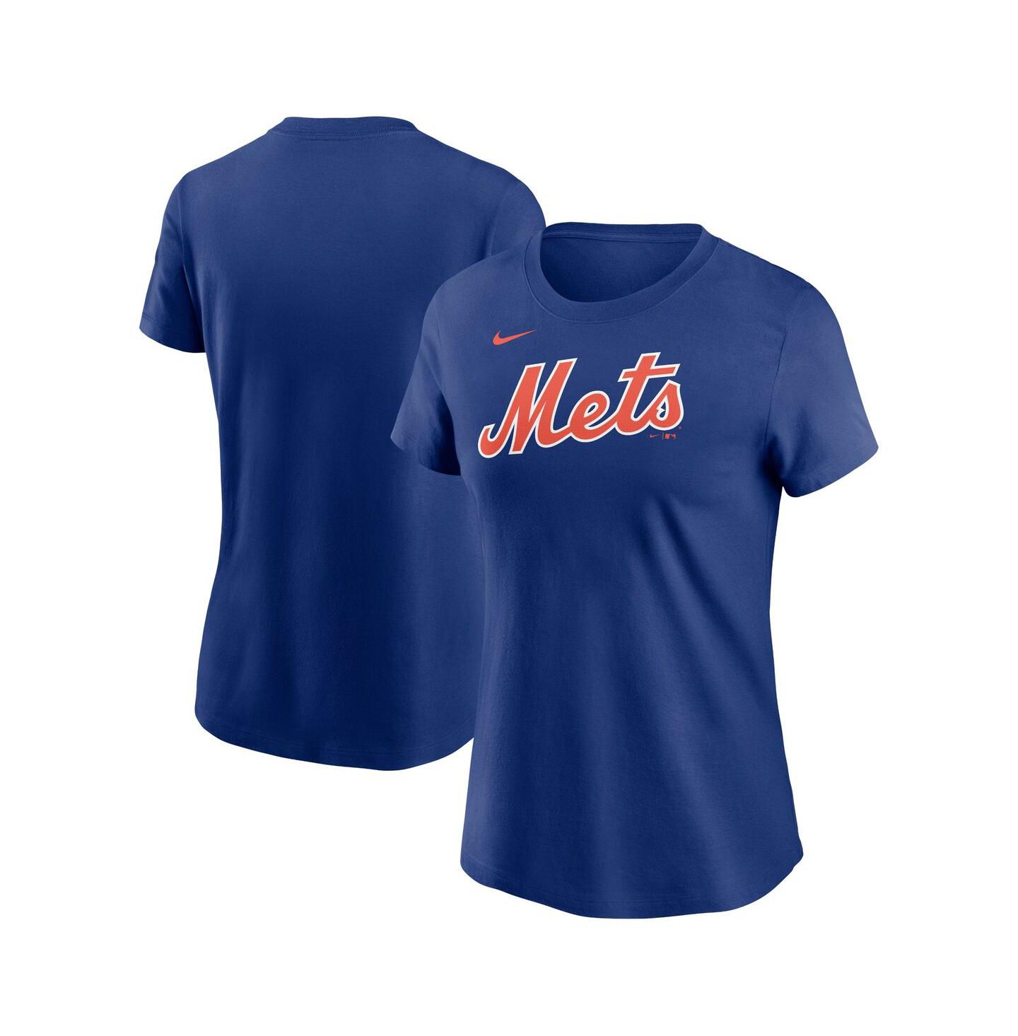 Женская футболка Nike Royal New York Mets Wordmark — фото 1