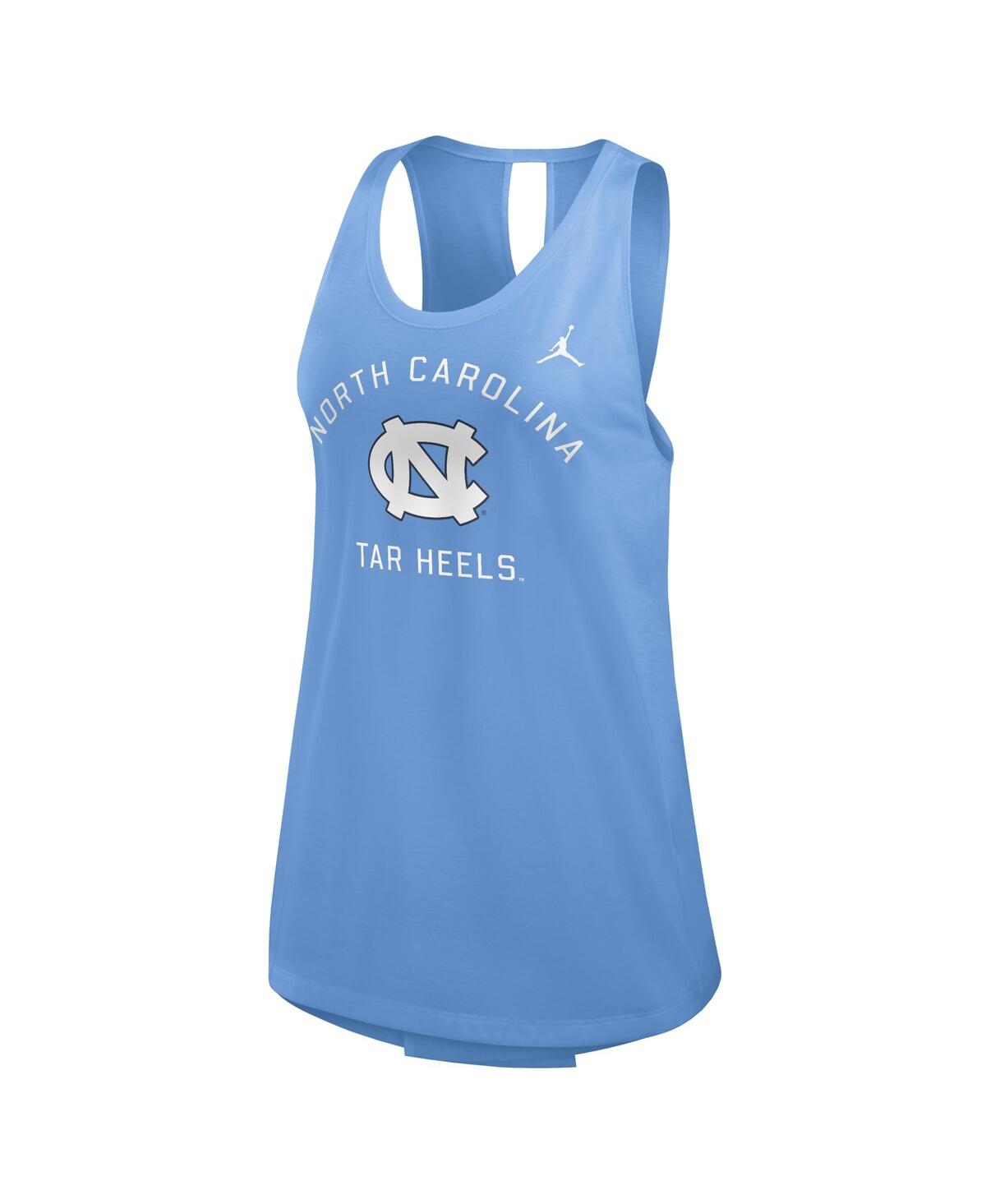 JORDAN WOMEN'S CAROLINA BLUE NORTH CAROLINA TAR HEELS PRIMETIME OPEN BACK TANK TOP 