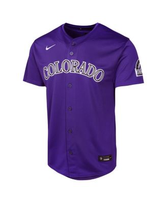 Big Boys and Girls Purple Colorado Rockies Alternate Limited Jersey