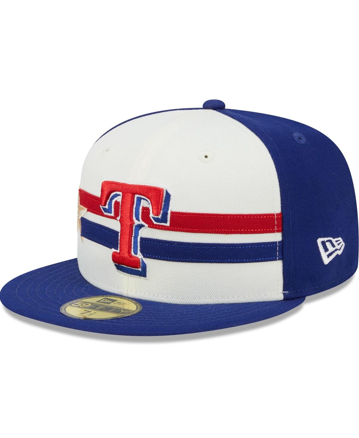 New Era Men'sRoyal Texas Rangers 2024 Mlb All-Star Game Workout 59FIFTY Fitted Hat - Cream, Royal