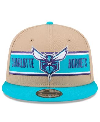 Men's Tan/Teal Charlotte Hornets 2024 NBA Draft 9FIFTY Snapback Hat
