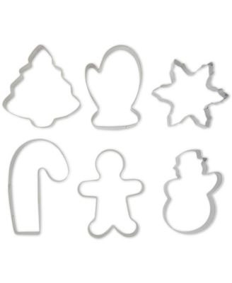 Chicago Metallic - 6-Pc. Stainless Steel Cookie Cutter Set