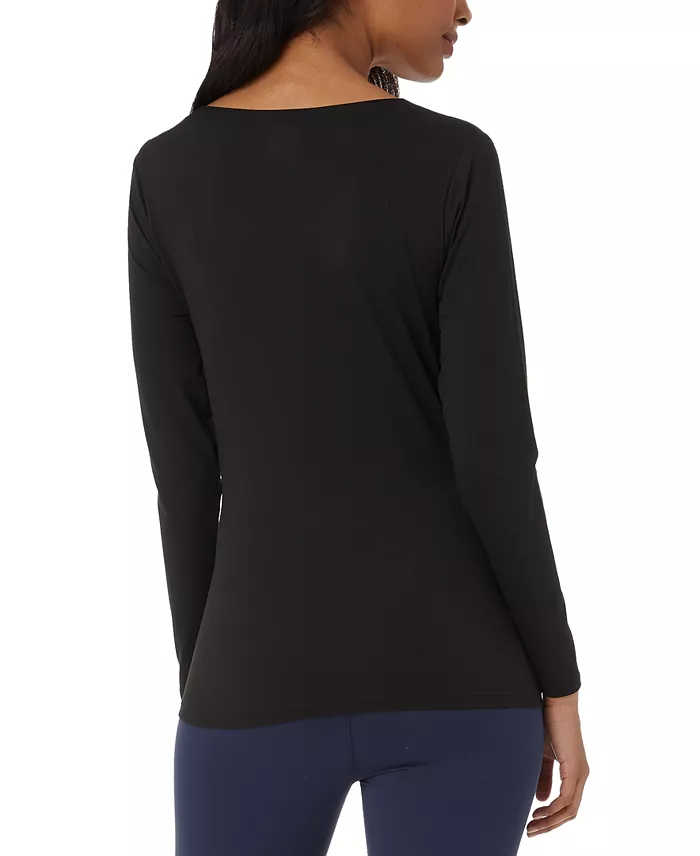 Women's Long-Sleeve Scoop-Neck Top - thumbnail 5