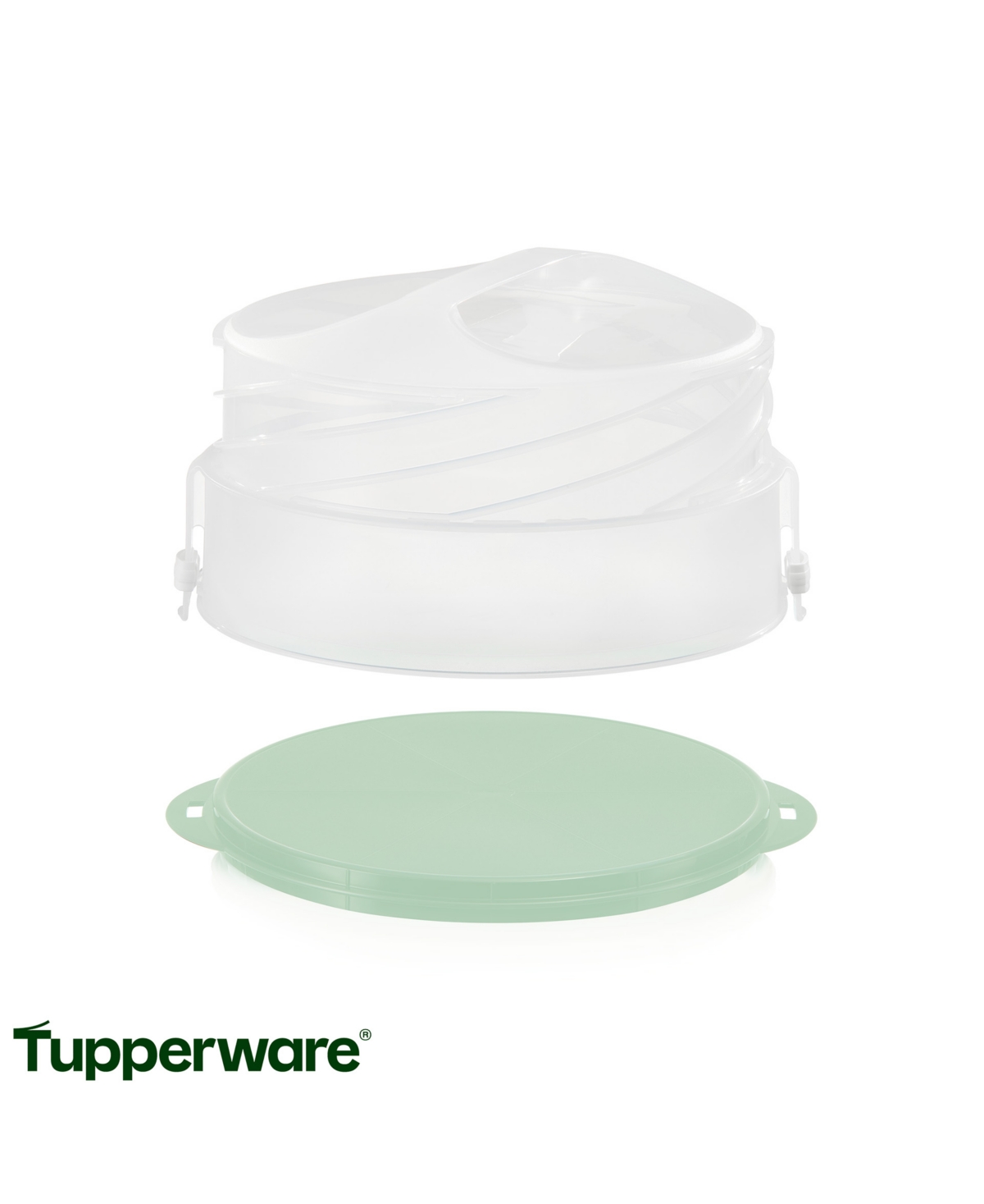 Tupperware Expandable Travel Cake Carrier In Mint