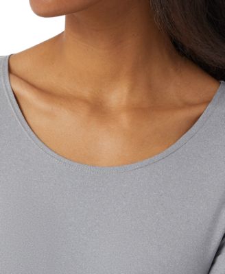 Women's Long-Sleeve Scoop-Neck Top 