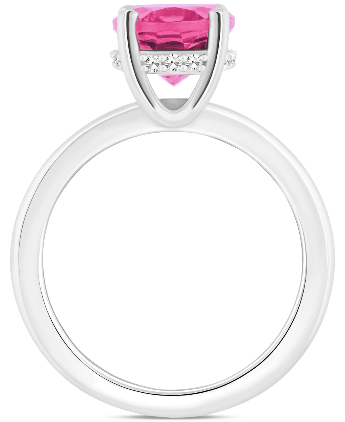 Mystic Topaz Oval Solitaire Ring (3-5/8 ct. t.w.) in Sterling Silver (Also  - Pink Topaz