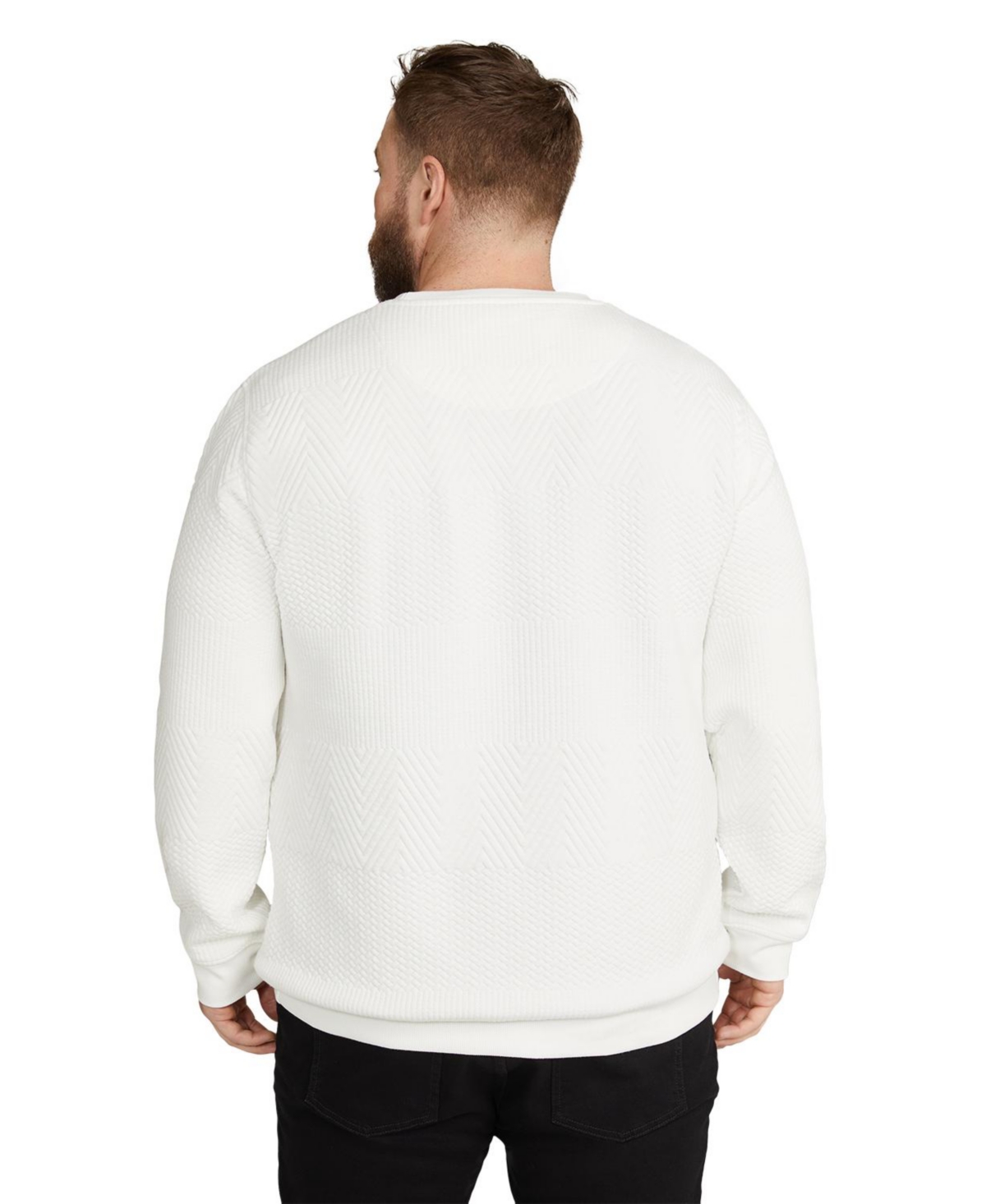 Johnny Bigg Big & Tall Bradley Jacquard Crew Sweat