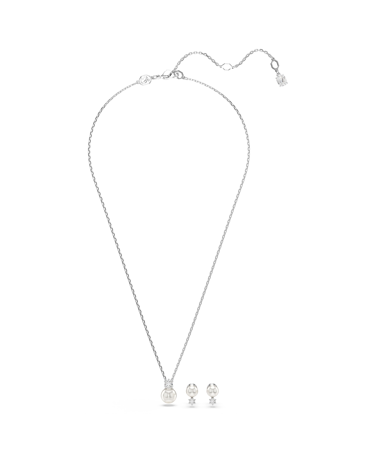 Swarovski Matrix Set In Silver