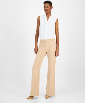 HUGO - Women's Solid Hilotinna High-Rise Bootleg Pants
