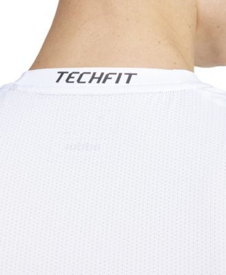Men's Fitted Crewneck Tech-Fit Sleeveless Compression T-Shirt