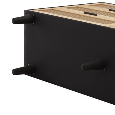 Natural Rattan Dresser with Anti-Tip Design and Ample Storage