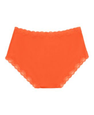 Women's Soft Silk Lace-Trim Briefs Underwear