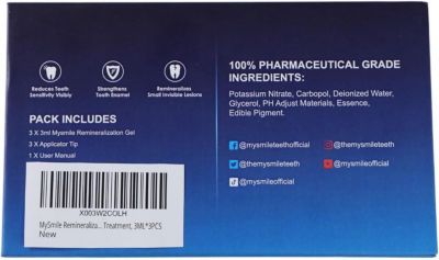 Remineralization Gel, Remineralizing Gel for Reduce Teeth Sensitivity After Teeth Whitening, Teeth Desensitizing Gel, Strengthen Tooth Enamel, Great for Sensitivity Treatment, 3ML 3PCs