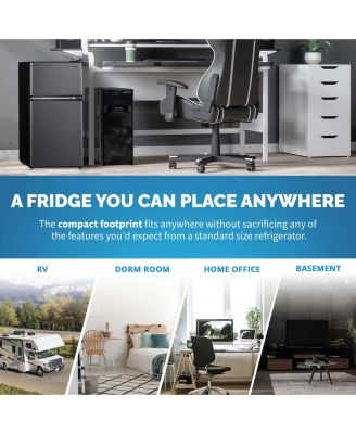 3.1 Cu. Ft. Compact Mini Refrigerator with Freezer