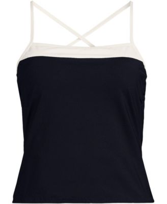 Women's Reversible Scoop Neck Tie Back Tankini Swimsuit Top