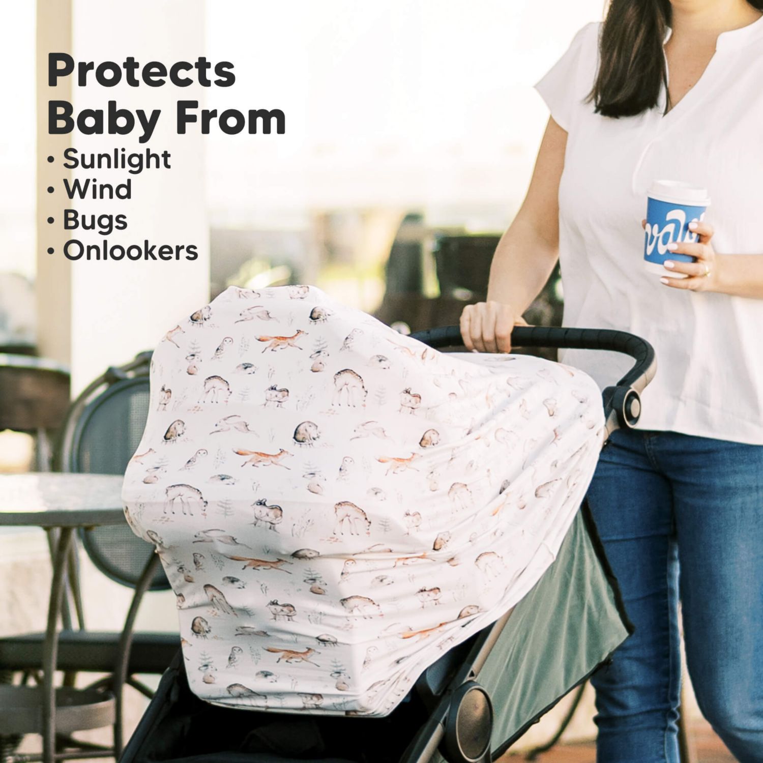 Baby Car Seat Cover, All-in-1 Nursing Cover, Car Seat Covers for Babies, Infant Car Seat Cover
